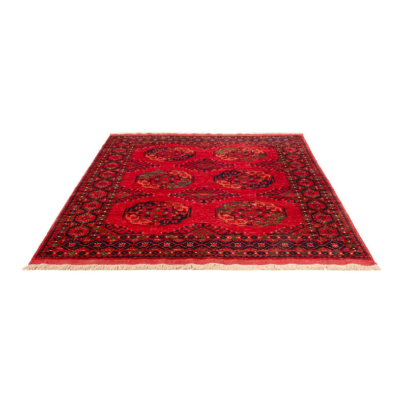 Afghan Teppich - Kunduz - 200 x 155 cm - rot