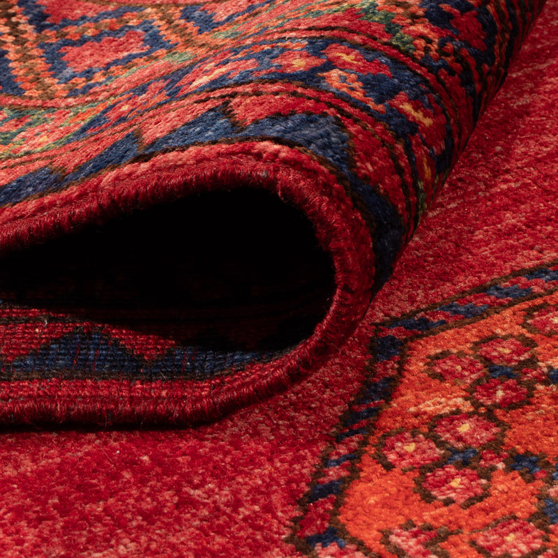 Afghan Teppich - Kunduz - 194 x 156 cm - rot