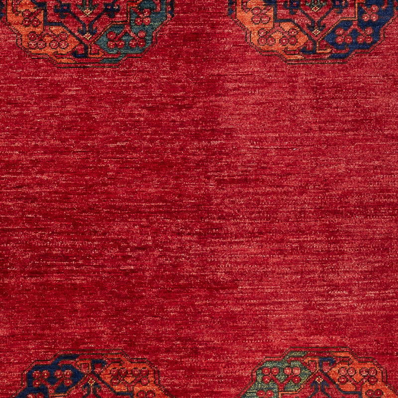 Afghan Teppich - Kunduz - 198 x 155 cm - rot