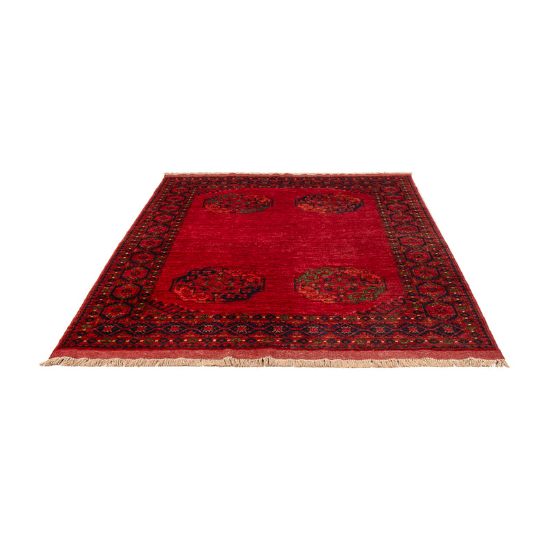 Afghan Teppich - Kunduz - 198 x 155 cm - rot