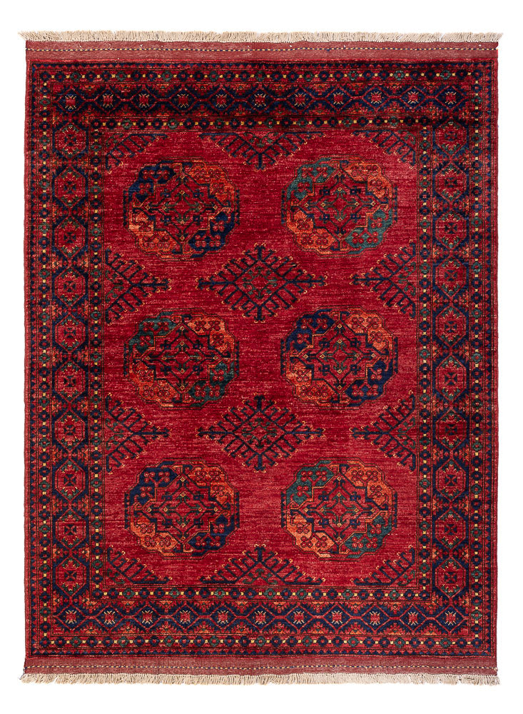 Afghan Teppich - Kunduz - 200 x 155 cm - rot