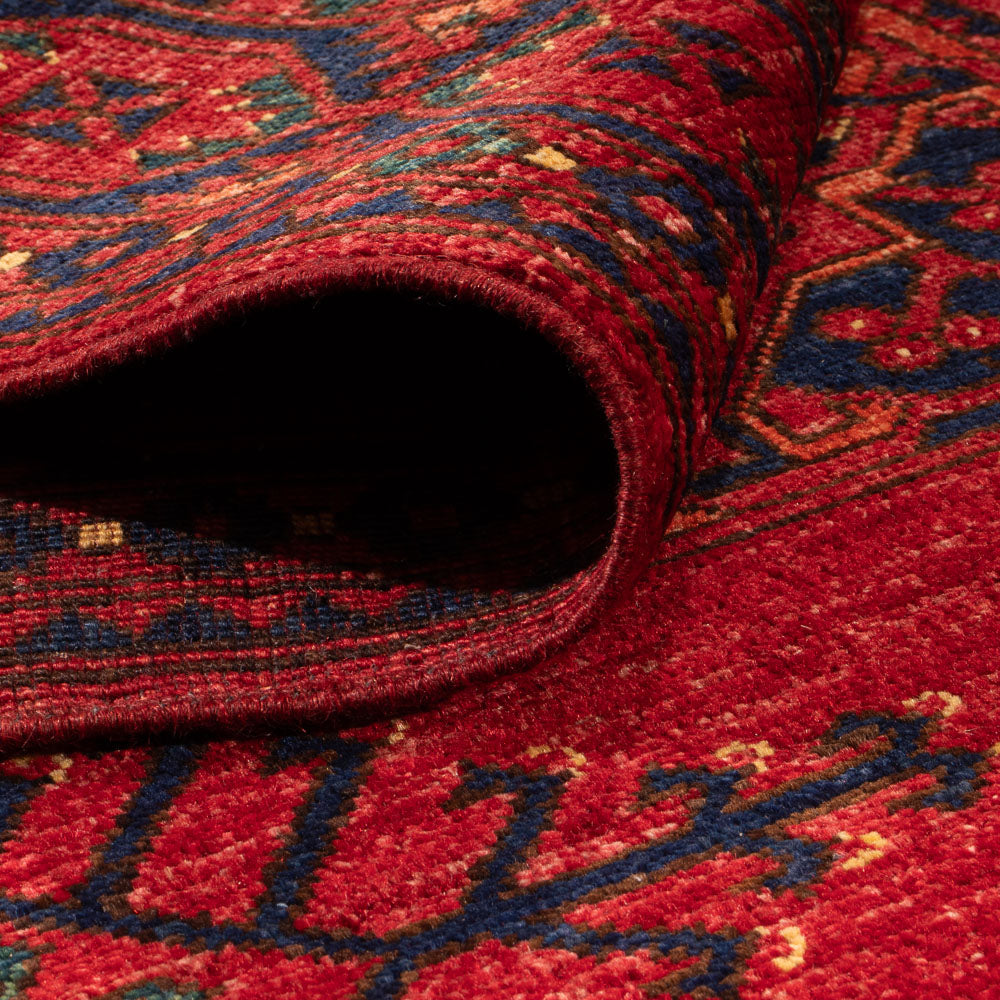 Afghan Teppich - Kunduz - 200 x 155 cm - rot