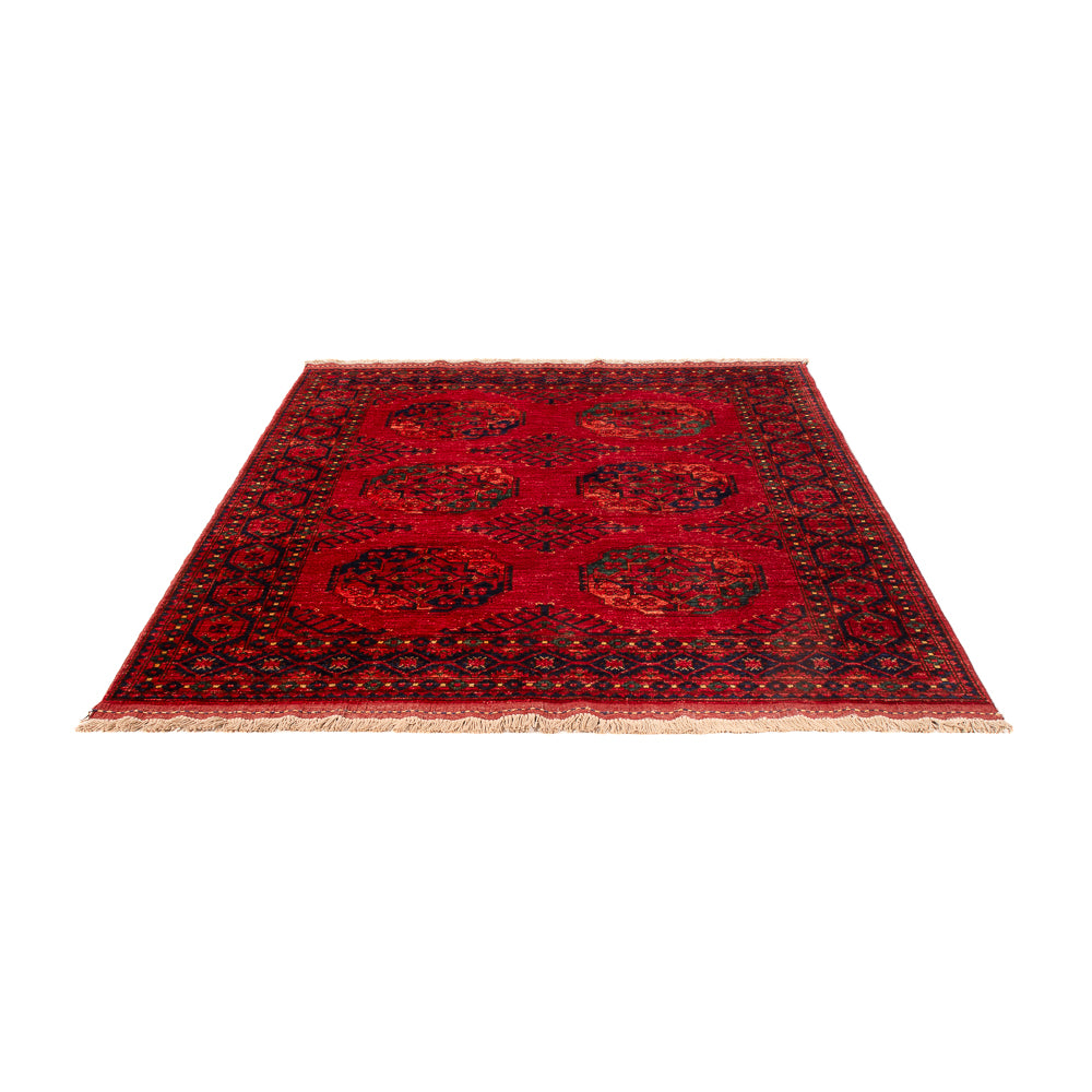 Afghan Teppich - Kunduz - 200 x 155 cm - rot