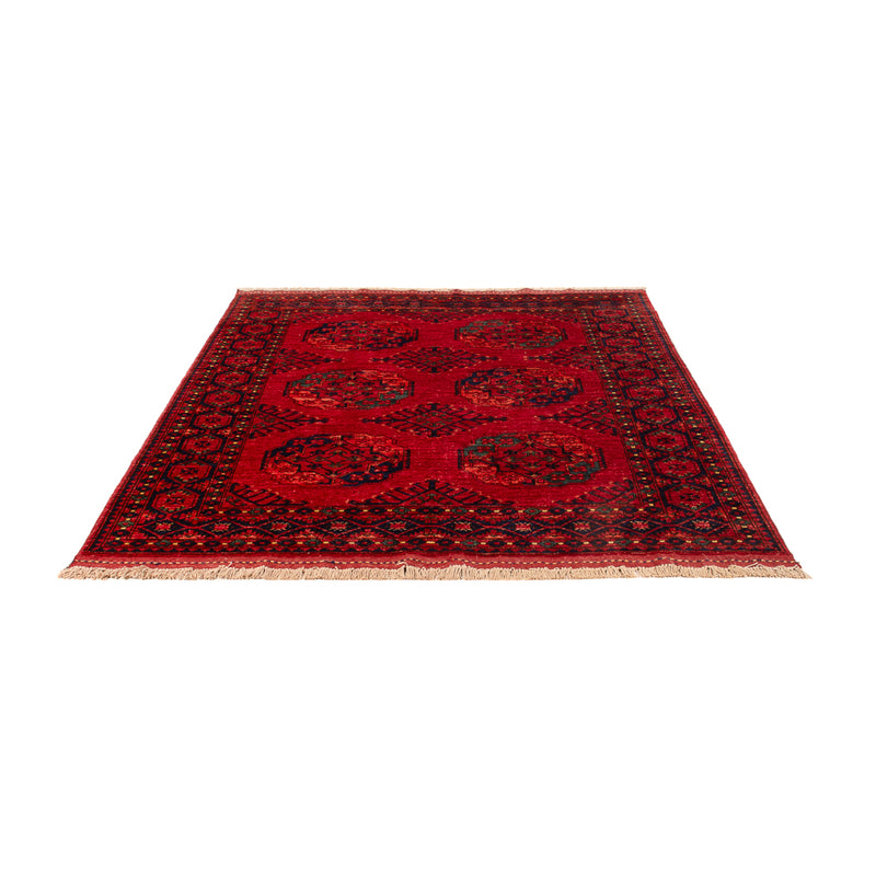 Afghan Teppich - Kunduz - 200 x 155 cm - rot