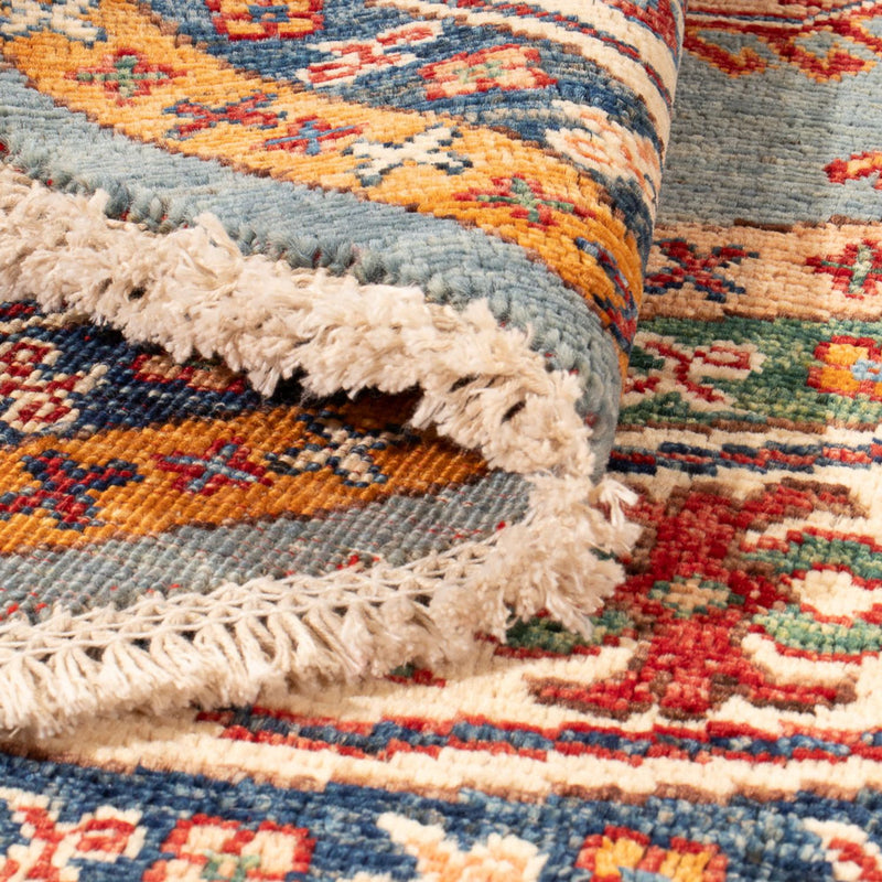 Ziegler Teppich - Kazak rund  - 148 x 147 cm - blau