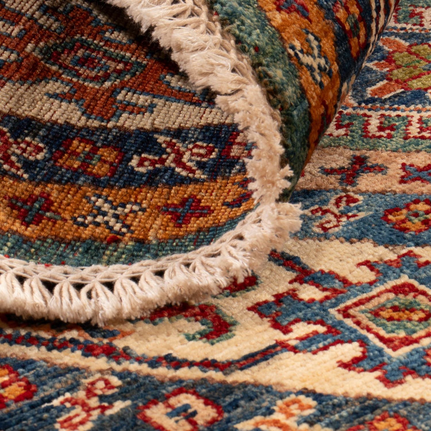 Ziegler Teppich - Kazak rund  - 151 x 147 cm - grün