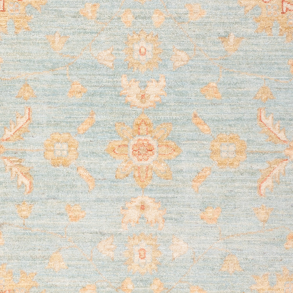 Ziegler Teppich - 185 x 121 cm - seeblau