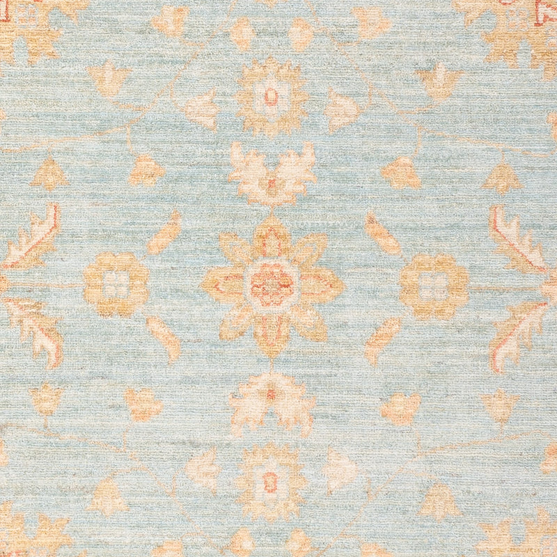 Ziegler Teppich - 185 x 121 cm - seeblau