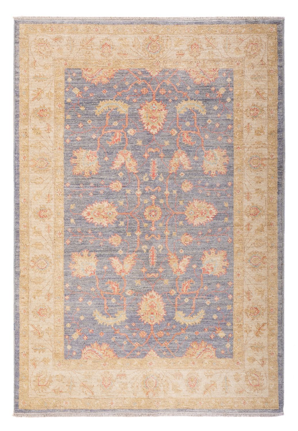 Ziegler Teppich - 175 x 118 cm - seeblau