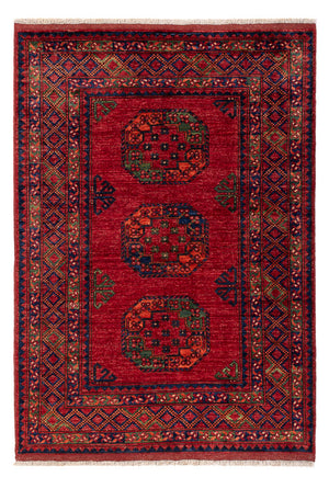 Afghan Teppich - 179 x 123 cm - rot