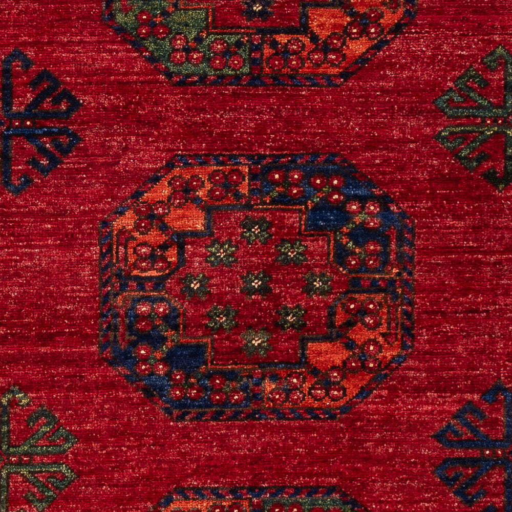 Afghan Teppich - 179 x 123 cm - rot