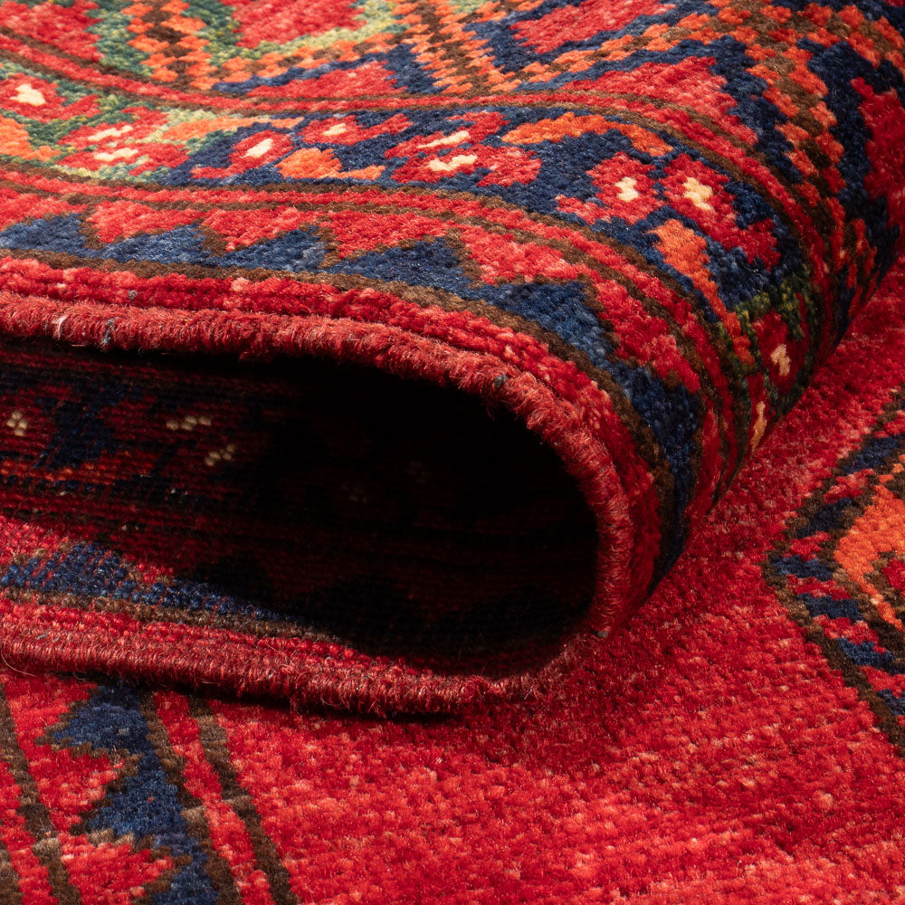 Afghan Teppich - 179 x 123 cm - rot