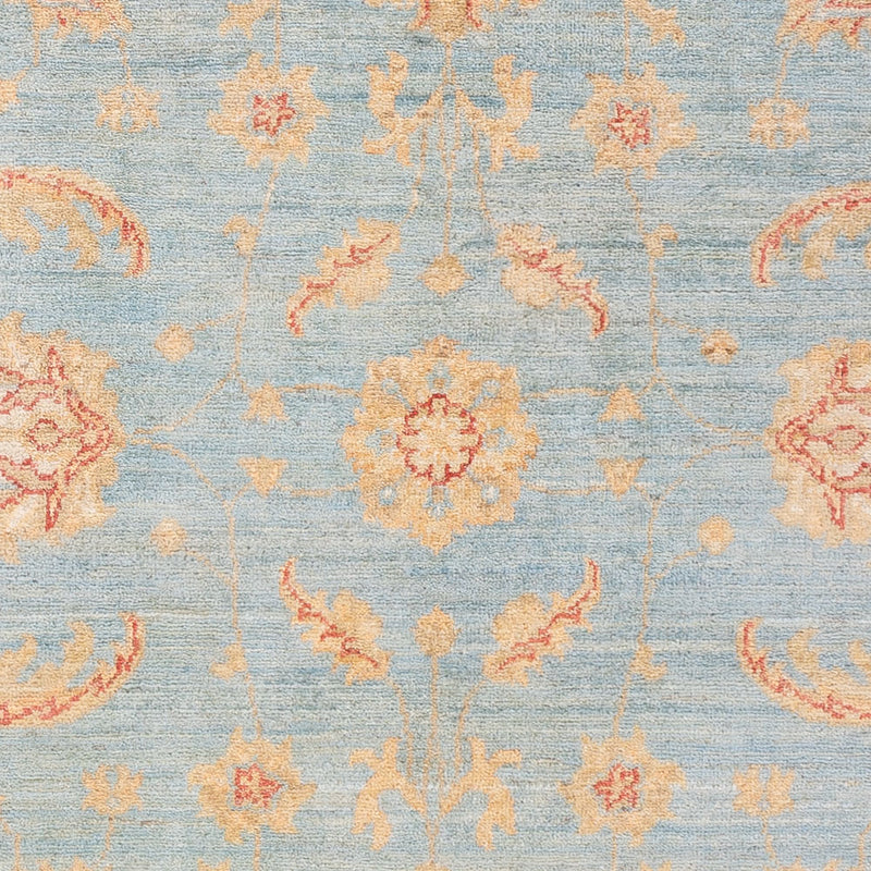 Ziegler Teppich - 179 x 121 cm - seeblau