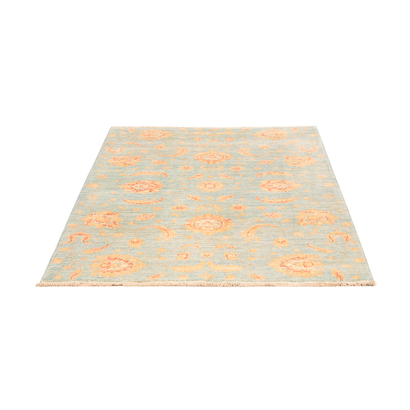 Ziegler Teppich - 179 x 121 cm - seeblau
