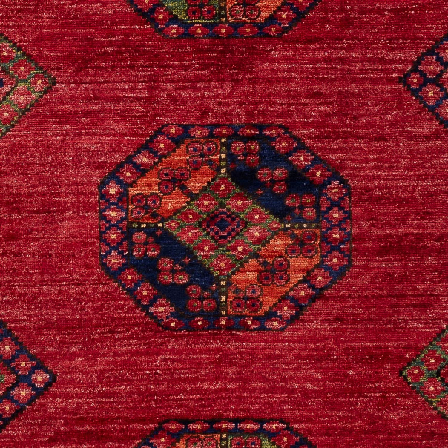 Afghan Teppich - 180 x 121 cm - rot