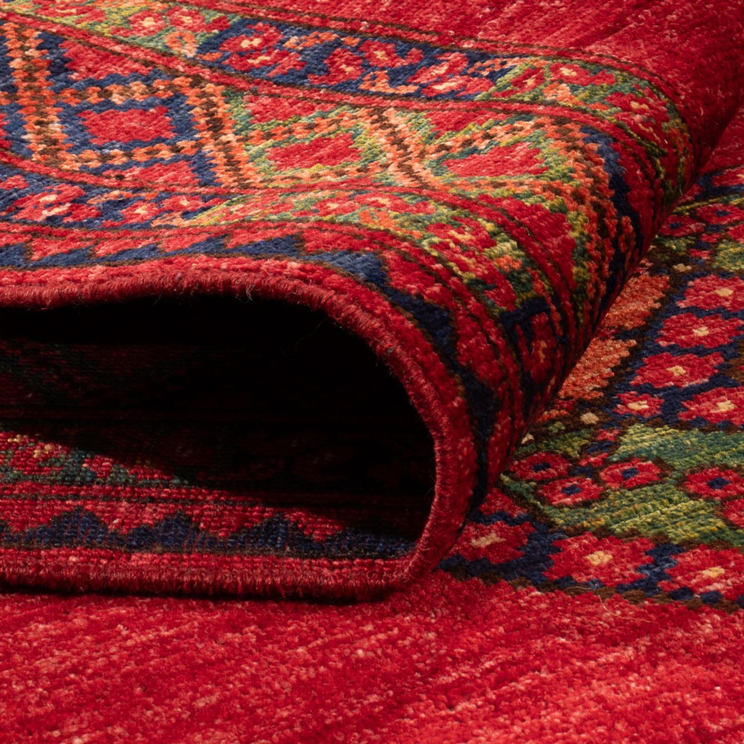 Afghan Teppich - 180 x 121 cm - rot