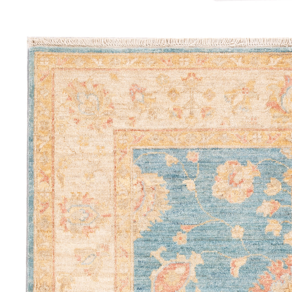 Ziegler Teppich - 175 x 124 cm - seeblau
