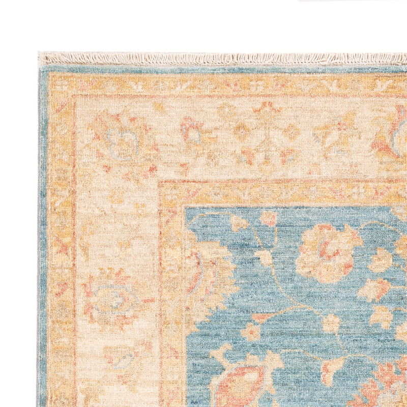 Ziegler Teppich - 175 x 124 cm - seeblau