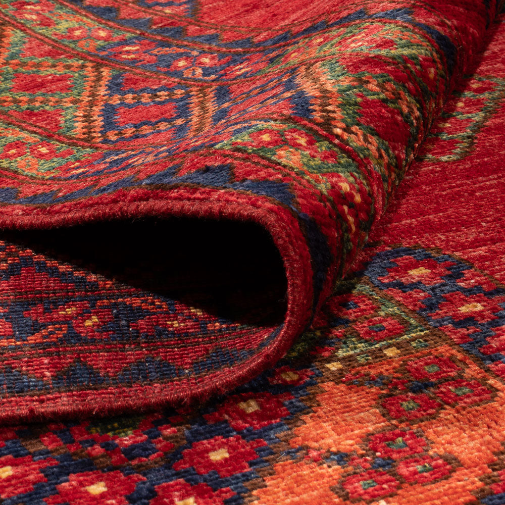 Afghan Teppich - Kunduz - 301 x 200 cm - rot