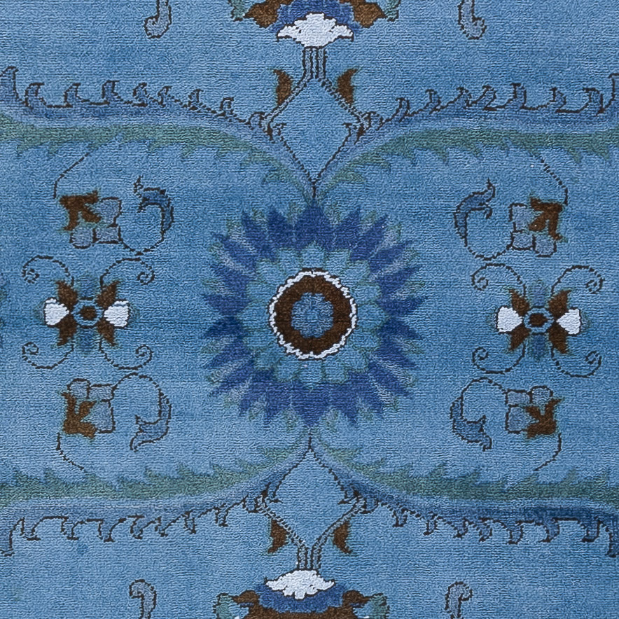 Läufer Ziegler - Modern - 245 x 80 cm - blau