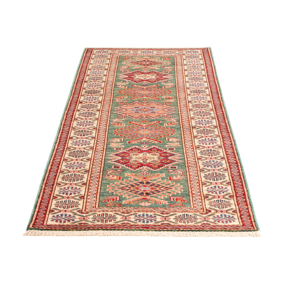 Läufer Ziegler - Kazak - 244 x 75 cm - hellgrün