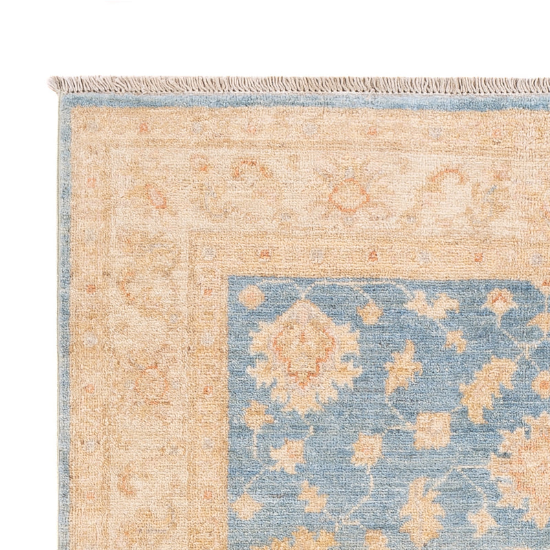 Ziegler Teppich - 149 x 100 cm - blau