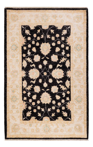 Ziegler Teppich - 154 x 100 cm - schwarz