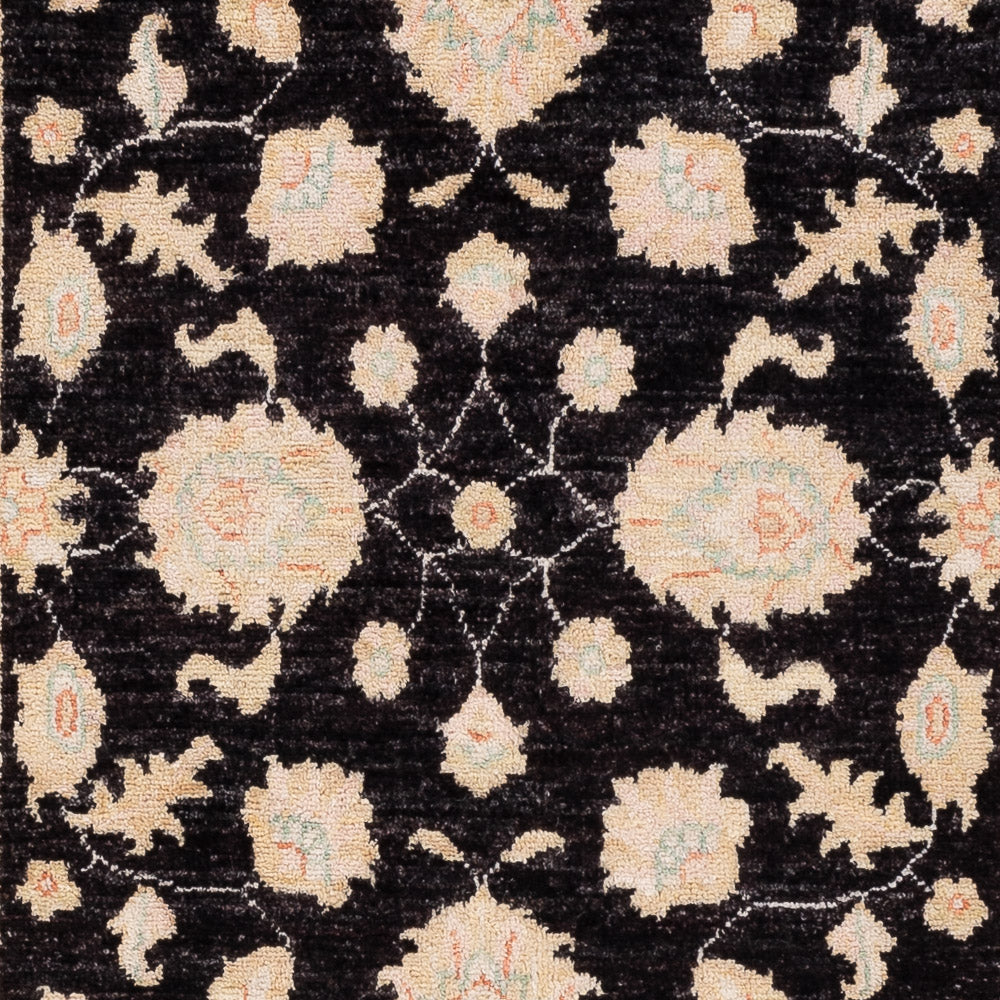 Ziegler Teppich - 154 x 100 cm - schwarz