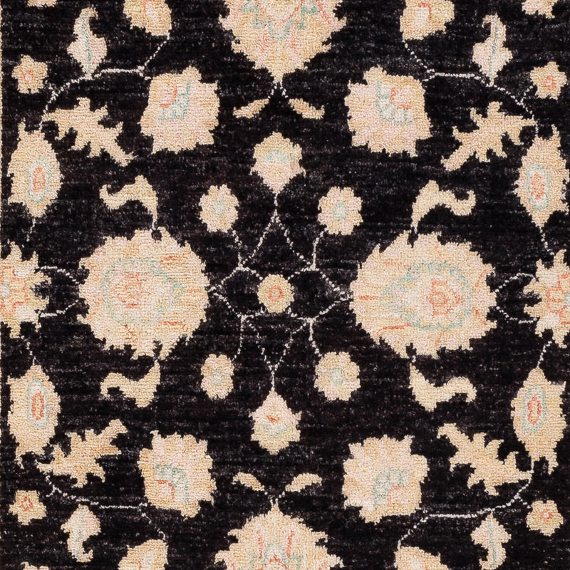 Ziegler Teppich - 154 x 100 cm - schwarz