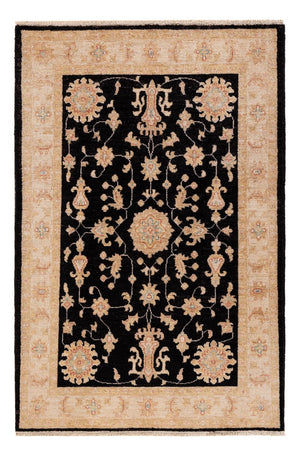 Ziegler Teppich - 147 x 96 cm - schwarz