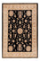 Ziegler Teppich - 147 x 96 cm - schwarz