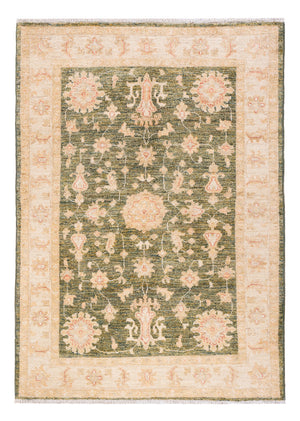 Ziegler Teppich - 146 x 104 cm - olivgrün