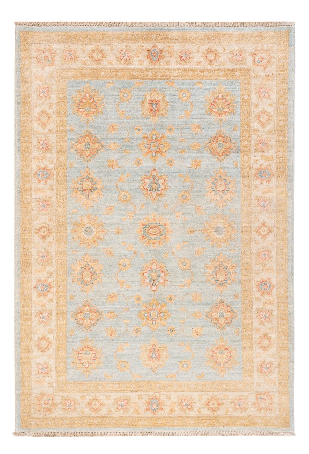 Ziegler Teppich - 151 x 103 cm - hellblau