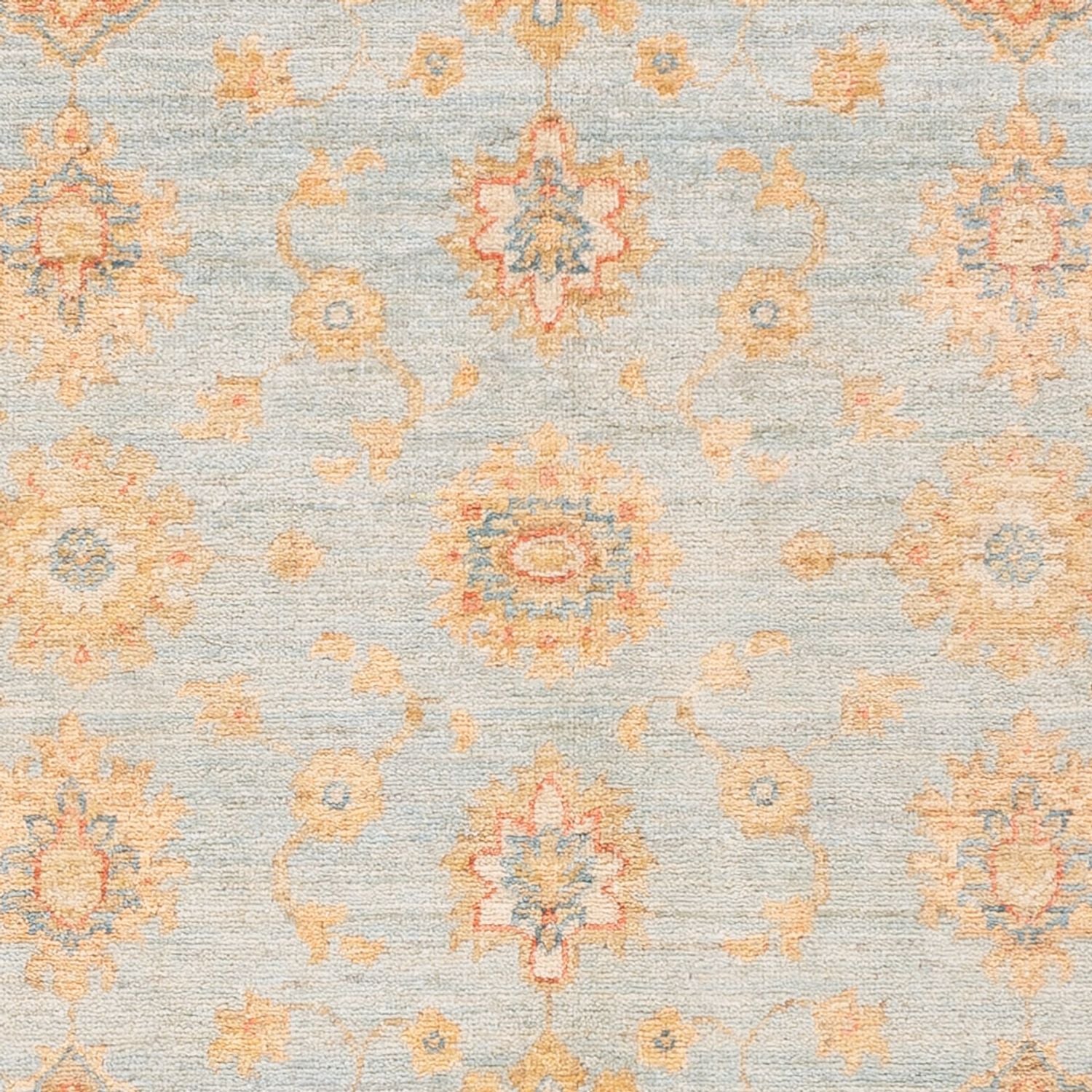Ziegler Teppich - 151 x 103 cm - hellblau