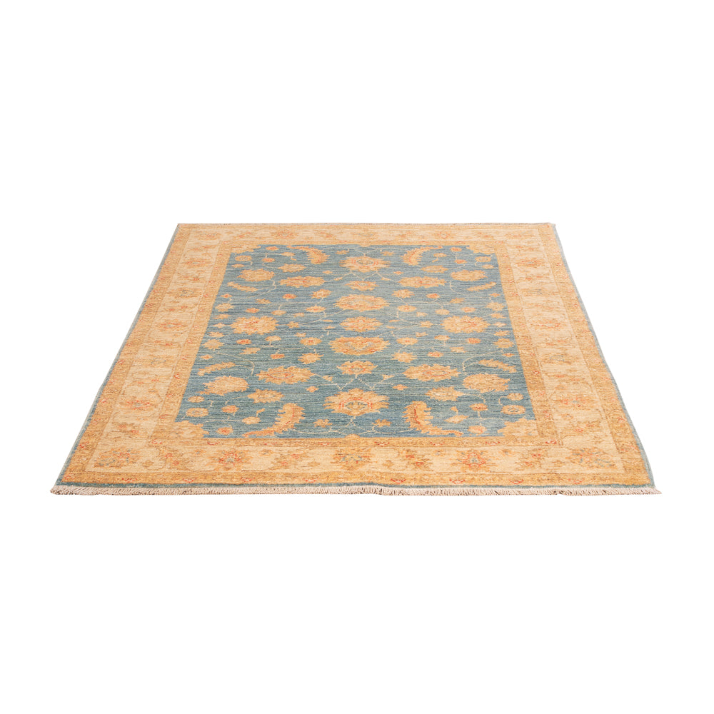 Ziegler Teppich - 150 x 104 cm - blau