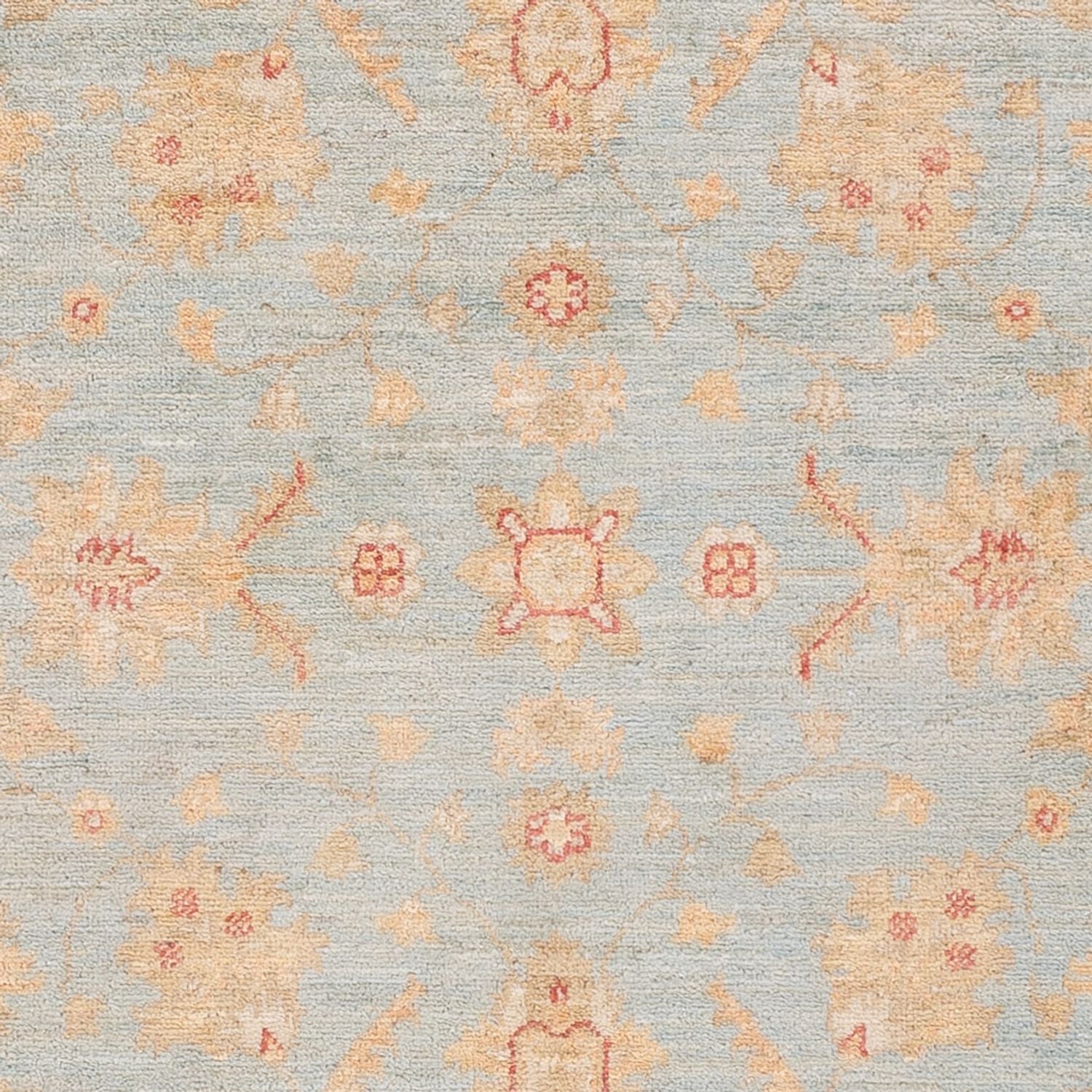 Ziegler Teppich - 150 x 101 cm - hellblau