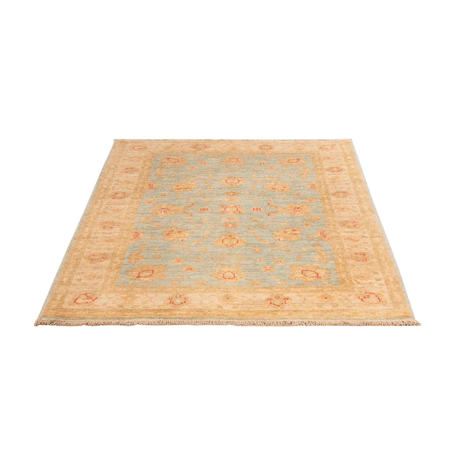 Ziegler Teppich - 150 x 101 cm - hellblau
