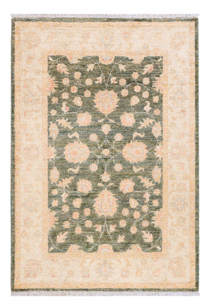 Ziegler Teppich - 148 x 103 cm - olivgrün
