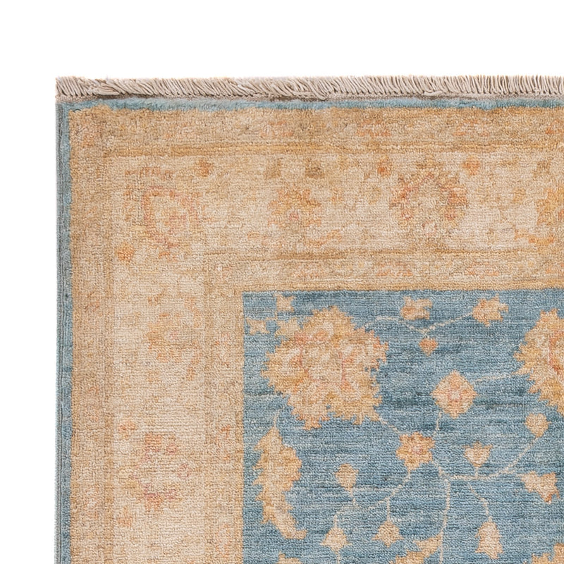 Ziegler Teppich - 157 x 99 cm - blau