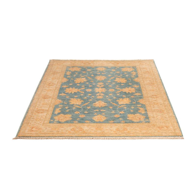Ziegler Teppich - 157 x 99 cm - blau