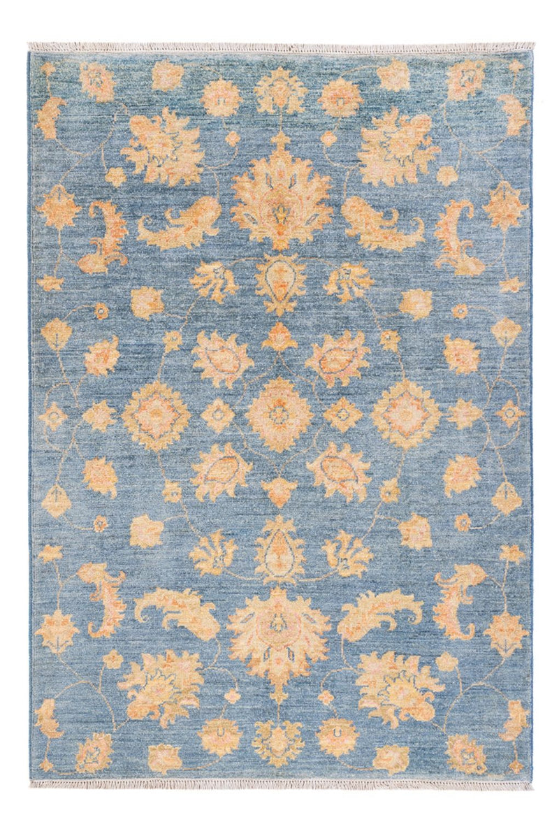 Ziegler Teppich - 148 x 102 cm - blau