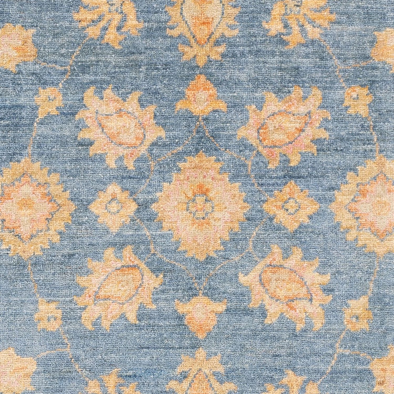 Ziegler Teppich - 148 x 102 cm - blau