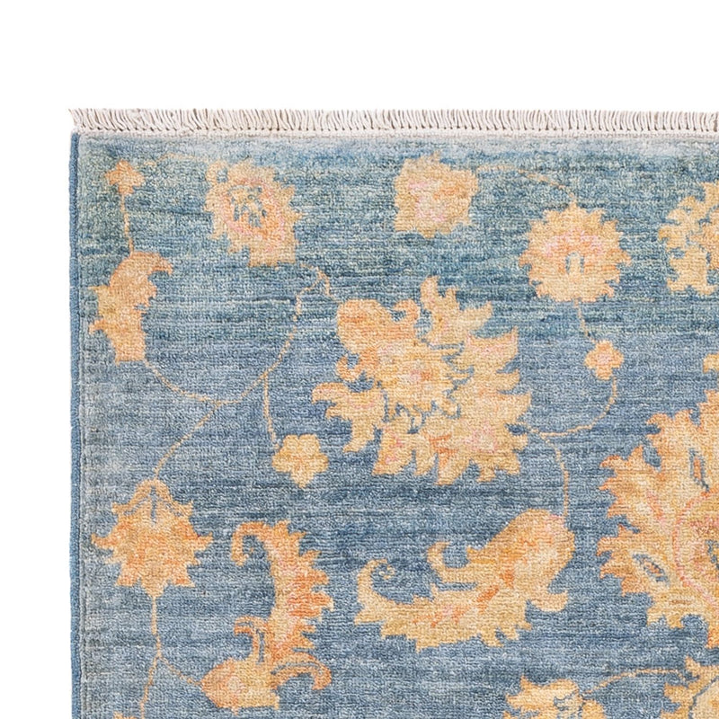 Ziegler Teppich - 148 x 102 cm - blau