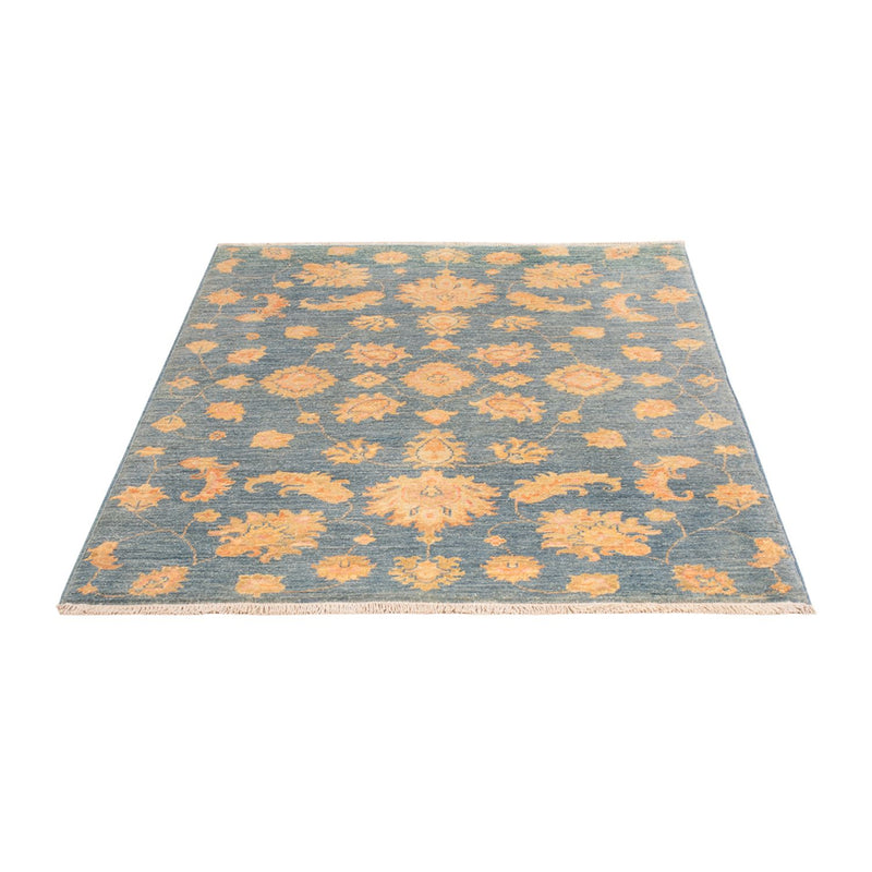 Ziegler Teppich - 148 x 102 cm - blau