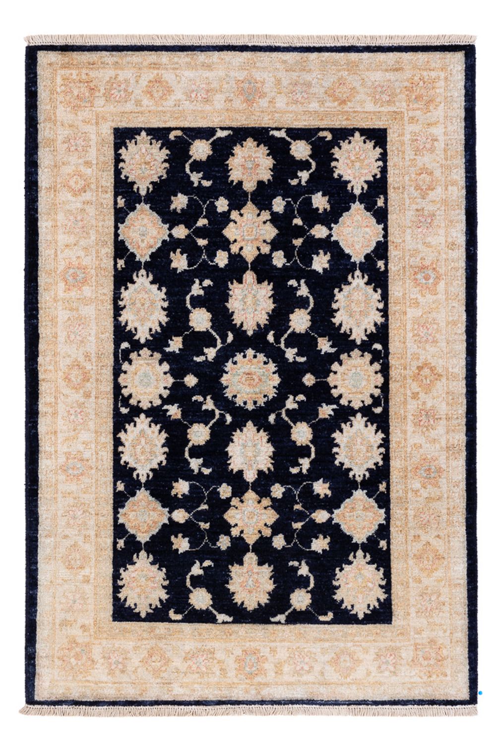Ziegler Teppich - 150 x 102 cm - schwarz