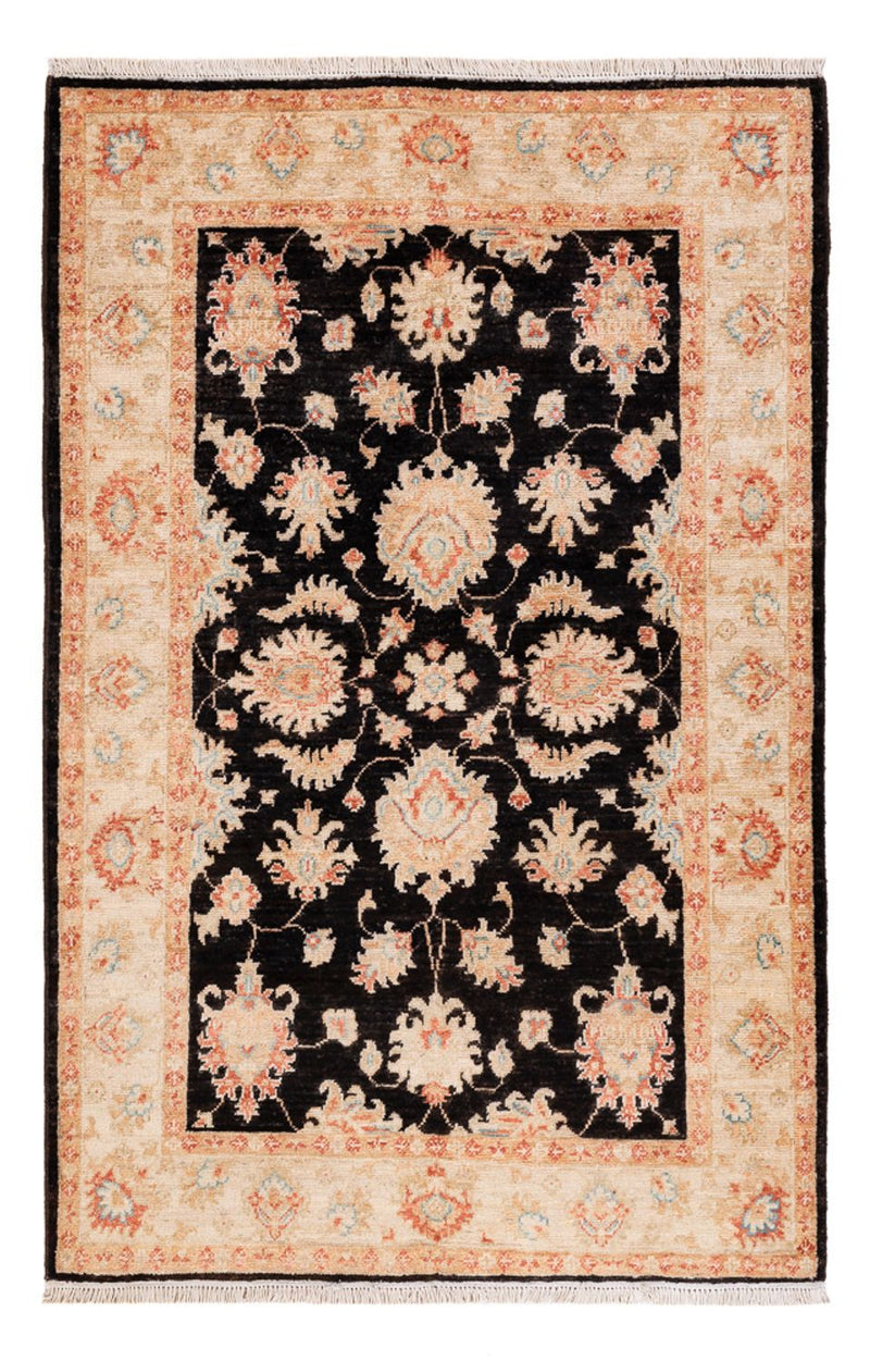 Ziegler Teppich - 155 x 101 cm - schwarz
