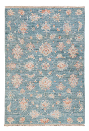Ziegler Teppich - 147 x 103 cm - seeblau