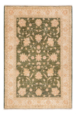 Ziegler Teppich - 150 x 101 cm - olivgrün