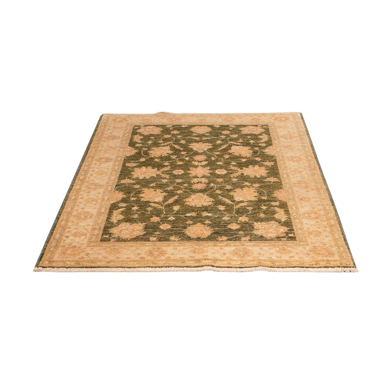 Ziegler Teppich - 150 x 101 cm - olivgrün