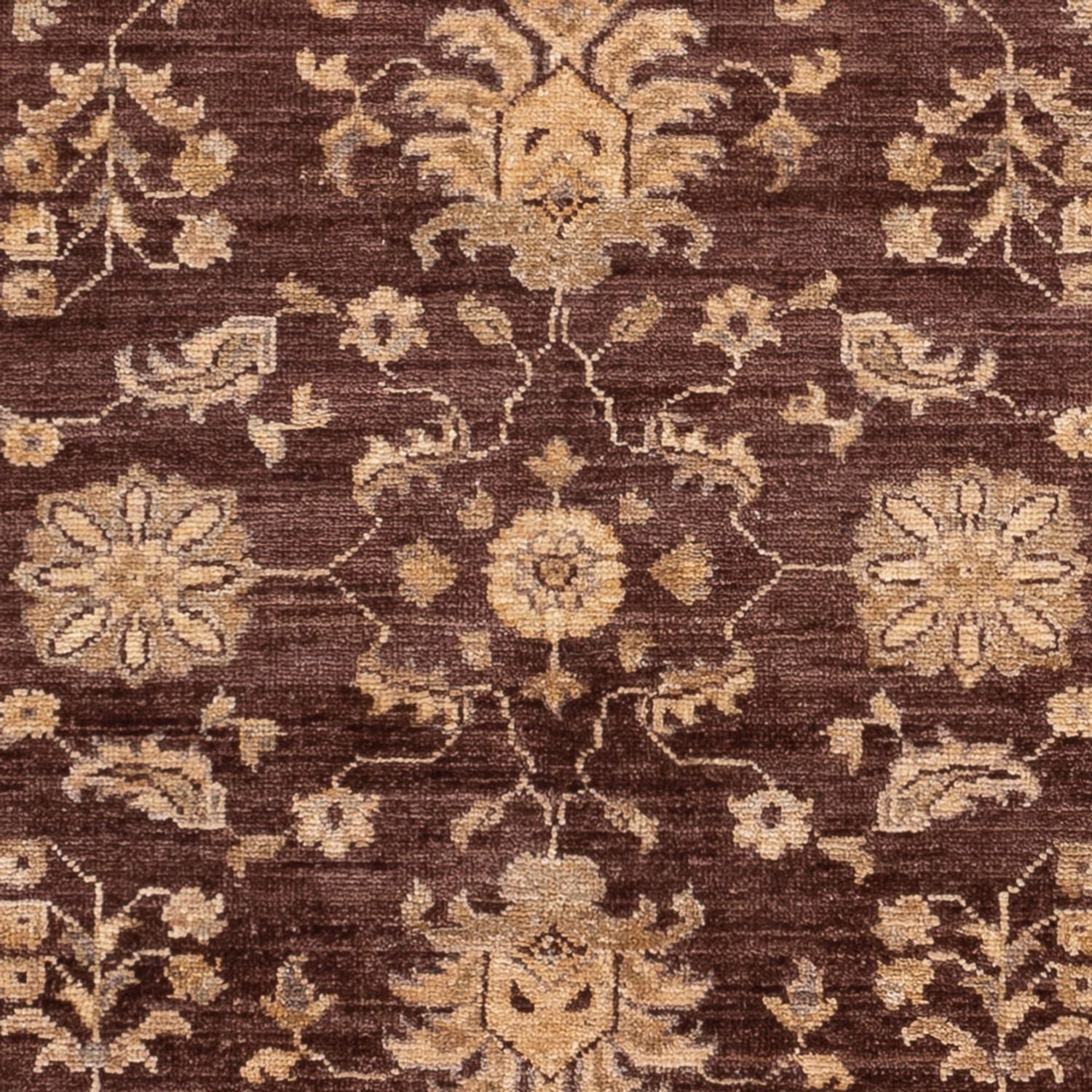 Ziegler Teppich - 136 x 99 cm - braun